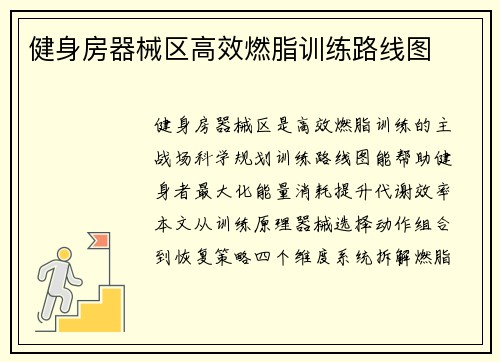 健身房器械区高效燃脂训练路线图
